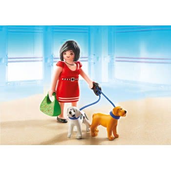 Playmobil Κυρία Με Δύο Σκυλάκια 5490 4008789054906