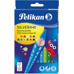 Pelikan Silverino Buntstifte 12 Ξυλομπογιές Τρίγωνες Χονδρές 700627 4012700700629
