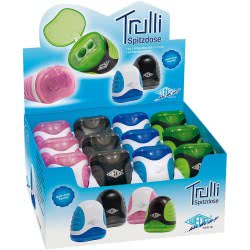 Pelikan Wedo Pencil Sharpener – Black, Blue, Green, Pink, Plastic) 52210102 4003801807638