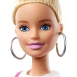 Mattel Barbie Fashionistas Doll Num 142 With Blonde Updo Hair Wearing Pink & Golden Plaid Dress FBR37 / GHW56 887961804287