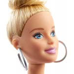 Mattel Barbie Fashionistas Doll Num 142 With Blonde Updo Hair Wearing Pink & Golden Plaid Dress FBR37 / GHW56 887961804287