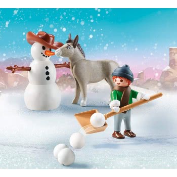 Playmobil Spirit Riding Free Snow Time With Snips And Senor Carrots 70398 4008789703989