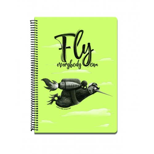 A&G PAPER Τετράδια Fly A4 4 Θεμάτων 120 Φύλλα - 5 Σχέδια 34703 5203296347032