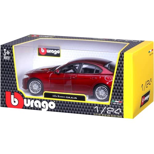 Bburago 1:24 Alfa Romeo Giulia Vehicle 18/21080 RED 4893993210800
