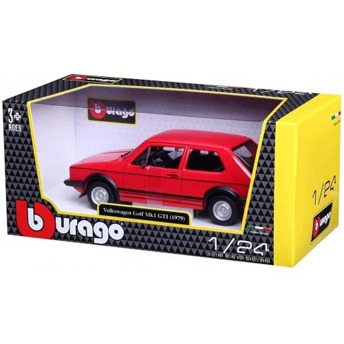 Bburago 1:24 Volkswagen Golf MK1 GTI 1979 18/21089 RED 4893993210893