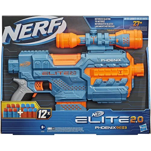 Hasbro Nerf Elite 2.0 Phoenix Cs-6 Με 12 Βελάκια, 6-Βελάκια E9961 5010993732425