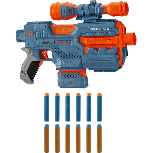 Hasbro Nerf Elite 2.0 Phoenix Cs-6 Με 12 Βελάκια, 6-Βελάκια E9961 5010993732425