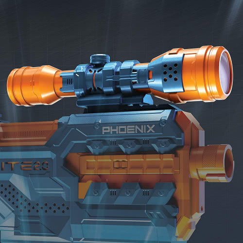 Hasbro Nerf Elite 2.0 Phoenix Cs-6 Motorised Blaster, 12 Official Nerf Darts, E9961 5010993732425