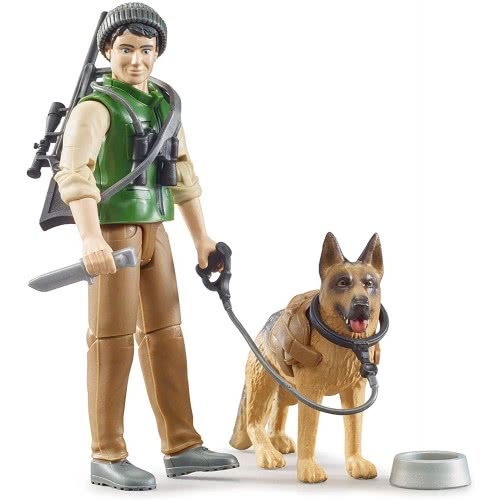 bruder Forest Ranger With Dog And Equipment 62660 4001702626600