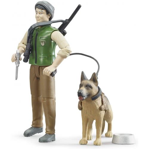 bruder Forest Ranger With Dog And Equipment 62660 4001702626600