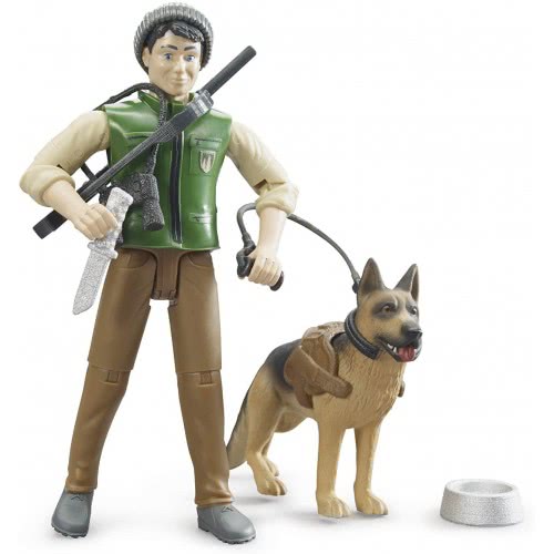bruder Forest Ranger With Dog And Equipment 62660 4001702626600