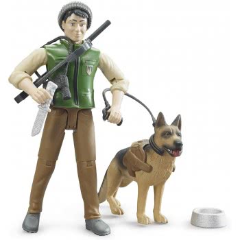 bruder Forest Ranger With Dog And Equipment 62660 4001702626600