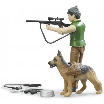 bruder Forest Ranger Κυνηγός Με Σκύλο Και Εξοπλισμό 62660 4001702626600