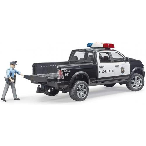 bruder RAM 2500 Police Pick Up With Police Officer 02505 4001702025052