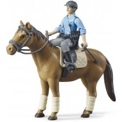 bruder Bworld Police Officer With Horse Αστυνομικός Με Άλογο 62507 4001702625078