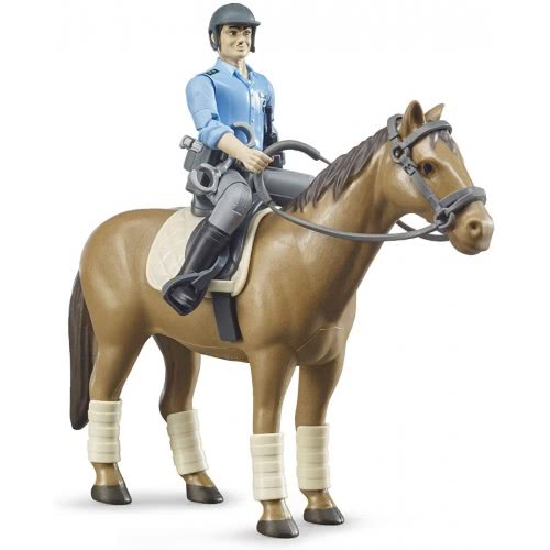bruder Bworld Police Officer With Horse Αστυνομικός Με Άλογο 62507 4001702625078