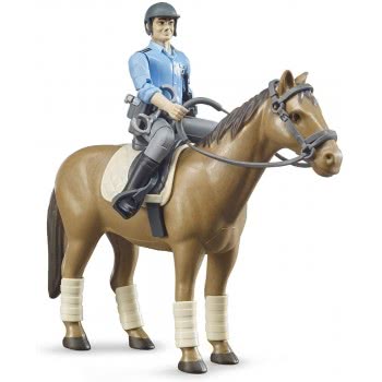 bruder Bworld Police Officer With Horse Αστυνομικός Με Άλογο 62507 4001702625078