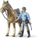 bruder Bworld Police Officer With Horse 62507 4001702625078