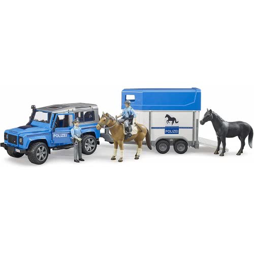 bruder Bworld Police Officer With Horse 62507 4001702625078