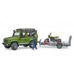 bruder Land Rover Defender Trailer Scrambler Ducati 02589 4001702025892