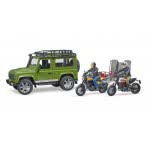 bruder Land Rover Defender Trailer Scrambler Ducati 02589 4001702025892