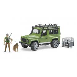 bruder Τζίπ Land Rover Με Κυνηγό, Σκύλο Και Εξοπλισμό 02587 4001702025878