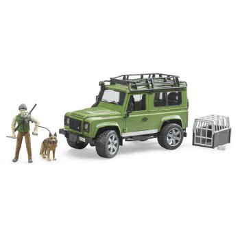 bruder Τζίπ Land Rover Με Κυνηγό, Σκύλο Και Εξοπλισμό 02587 4001702025878