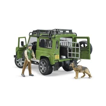 bruder Τζίπ Land Rover Με Κυνηγό, Σκύλο Και Εξοπλισμό 02587 4001702025878