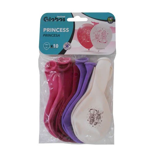 Globos Festival Balloons 10 Pieces Princess 11750 8421332117501
