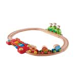 Hape Wooden Railway Set Rail Music And Monkeys E3825 6943478021747