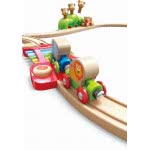 Hape Music And Monkeys Railway Ξύλινο Σετ Σιδηρόδρομος E3825 6943478021747