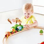 Hape Wooden Railway Set Rail Music And Monkeys E3825 6943478021747