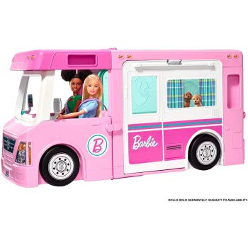 Mattel Barbie 3-Σε-1 Dreamcamper Τροχόσπιτο GHL93 887961796865