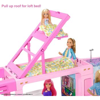 Mattel Barbie 3-Σε-1 Dreamcamper Τροχόσπιτο GHL93 887961796865