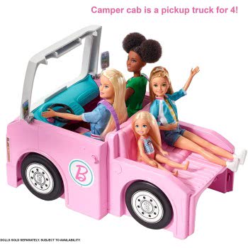 Mattel Barbie 3-In-1 Dreamcamper Vehicle And Accessories GHL93 887961796865
