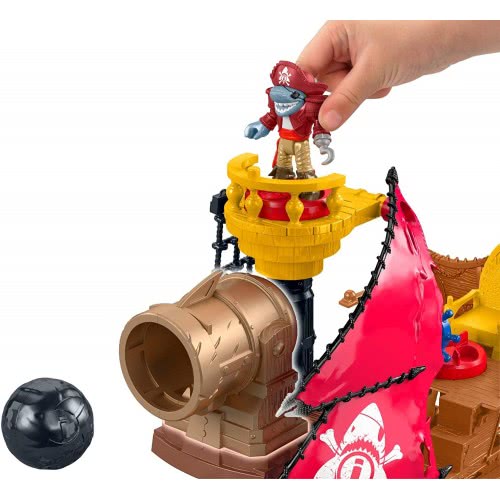 Mattel Imaginext: Shark Bite Pirate Ship DHH61 887961218985