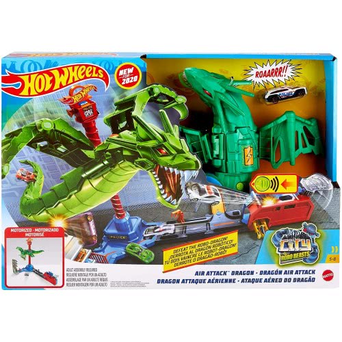 Mattel Hot Wheels Air Attack Dragon, Play Set GJL13 887961813418