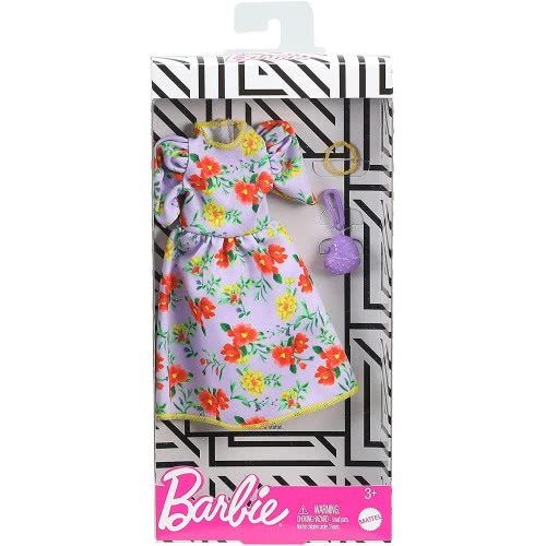 Mattel Barbie Fashion Βραδινά Σύνολα - Φόρεμα Με Λουλούδια FND47 / GHW84 887961804522