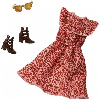 Mattel Barbie Fashion Βραδινά Σύνολα - Φόρεμα Leopard FND47 / GHW89 887961804560