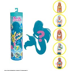 Mattel Barbie Color Reveal Wave 4 Γοργόνα Κούκλα Με 7 Εκπλήξεις GTP43 887961919516