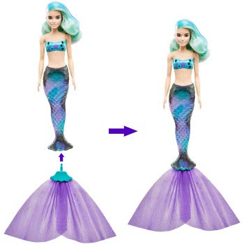 Mattel Barbie Color Reveal Wave 4 Mermaid Doll With 7 Surprises GTP43 887961919516