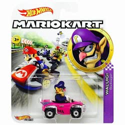 Mattel Waluigi Badwagon Super Mario Kart Character Car Diecast 1:64 Scale GBG25 / GJH54 887961811551
