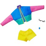 Mattel Barbie Doll Clothes: Color-Blocked Jacket, Yellow Shorts & 2 Accessories FND47 / GHW88 887961804584