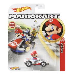 Mattel Hot Wheels Super Mario Kart Αυτοκινητάκι Diecast Mario From The Entertainer GBG25 / GJH62 887961811544