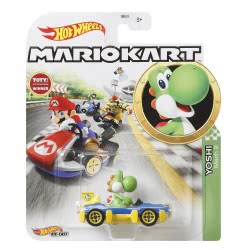 Mattel Hot Wheels Super Mario Kart Diecast Yoshi From The Entertainer GBG25 / GLP39 887961847796