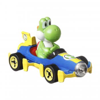 Mattel Hot Wheels Super Mario Kart Diecast Yoshi From The Entertainer GBG25 / GLP39 887961847796