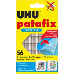 UHU Patafix Invisible Αυτοκολλητα 56 Τεμάχια 7002030 4026700371550