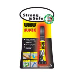 UHU Super Strong And Safe 7Gr Δυνατή Κόλλα Γενικής Χρήσης 39707 4026700397109