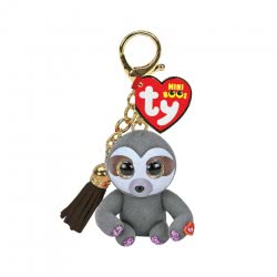 ty Mini Boos Dangler Clip Sloth Gray 1607-25058 008421250585
