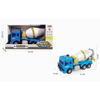 Toys-shop Choice Friction Truck Cement Mixer With Light,Music & Battery JA095032 6990620950325